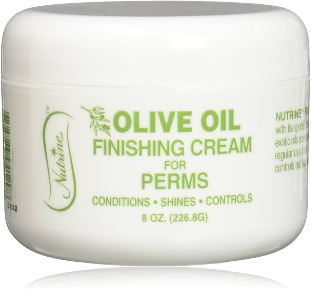 Nutrine Olive Oil Finishing Hair Cream For Perms, 8 Oz